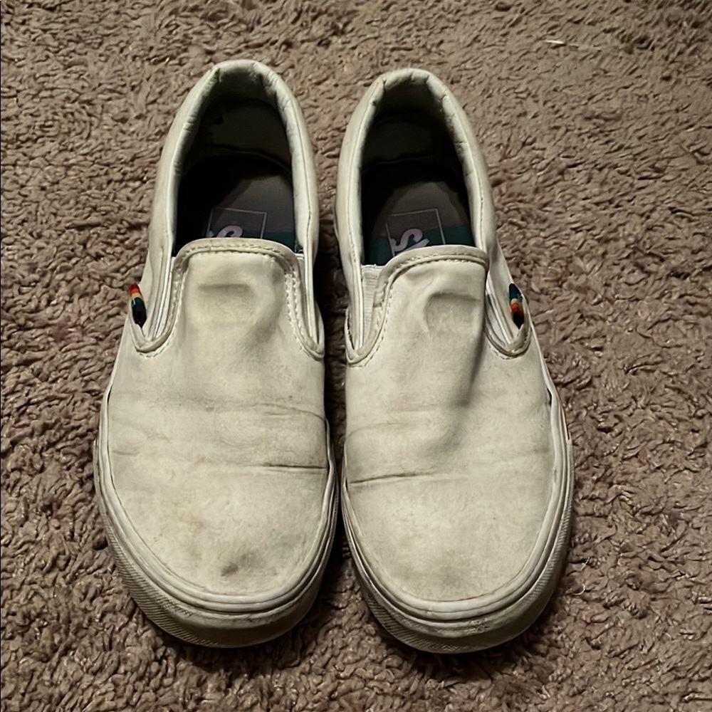 Pride vans White Slip-On Sneakers